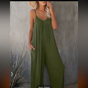 Army Green Solid Romper!!! NWT